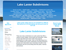 Tablet Screenshot of lakelaniersubdivisions.com